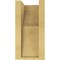 Ekena Millwork 5"W x 5"D x 10"H Wide Crestline Rough Cedar Woodgrain TimberThane Corbel, Primed Tan CORUR05X05X10CRERCPR - alternate 5